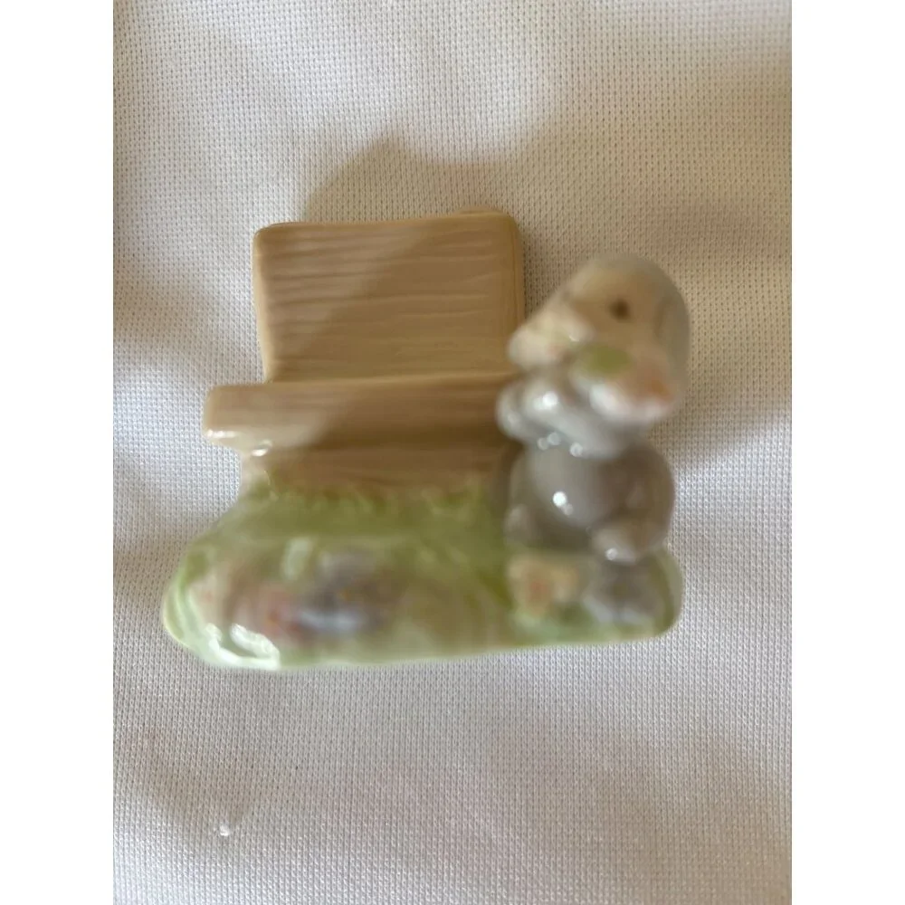 Precious Moments Salt and Pepper Set 1997 Enesco Avon Figurine Girl With Bonnet